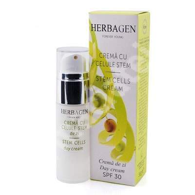 Crema antirid de zi cu celule stem, SPF30, 30g, Herbagen