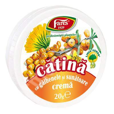 Crema catina cu galbenele si sunatoare, P130, 20 g, Fares