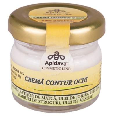 Crema contur ochi miere si laptisor de matca, 30ml, Apidava