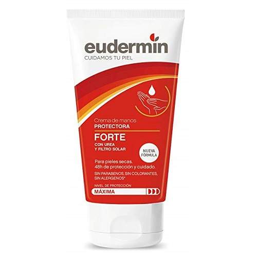 Crema de maini forte cu uree si filtru solar, 75 ml, Eudermin