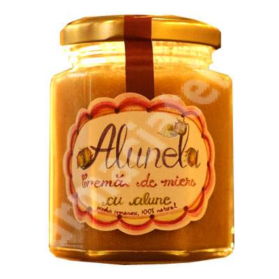 Crema de miere cu alune, Alunela, 200 g, Prisaca Transilvania