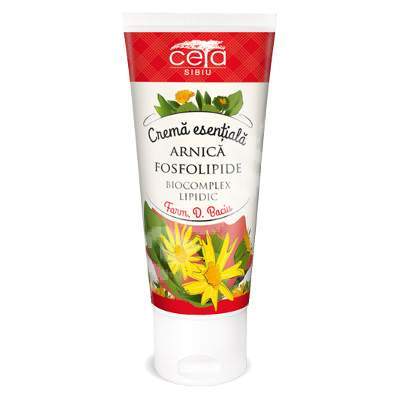 Crema esentiala cu extract de arnica si fosfolipide, 50 ml, Ceta