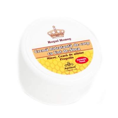 Crema hidratanta de corp cu unt de shea, 200 ml, Apidava