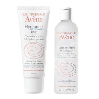 Crema hidratanta Optimale Riche Avene 40ml si Cadou Lotiune Micelara 100ml, Pierre Fabre