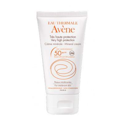 Crema minerala cu protectie solara Avene SPF 50, 50 ml, Pierre Fabre