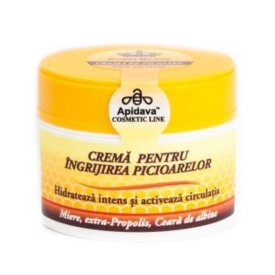 Crema pentru ingrijirea picioarelor, 50 ml, Apidava