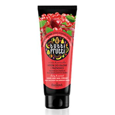 Crema pentru maini cu aroma de visine si coacaze Tutti Frutti, 100 ml, Farmona