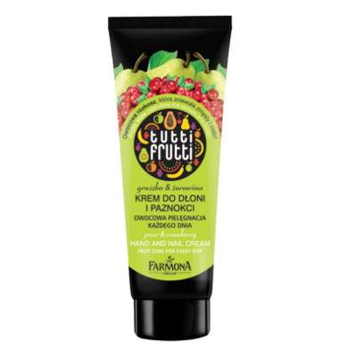 Crema pentru maini si unghii cu pere si merisoare Tutti Frutti, 30 ml, Farmona