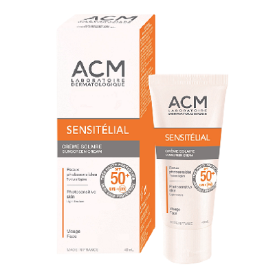 Crema pentru protectie solara, Sensitelial SPF 50+, 40 ml, ACM