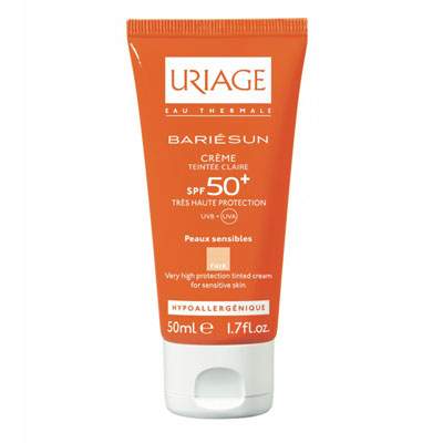 Crema protectie solara cu fond de ten Bariesun SPF 50+, 50 ml, Uriage