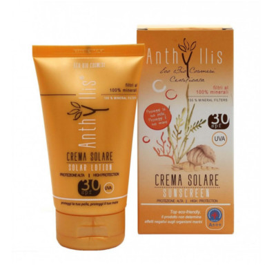 Crema protectie solara pentru bebe si copii Eco Bio SPF30, 125 ml, Baby Anthyllis