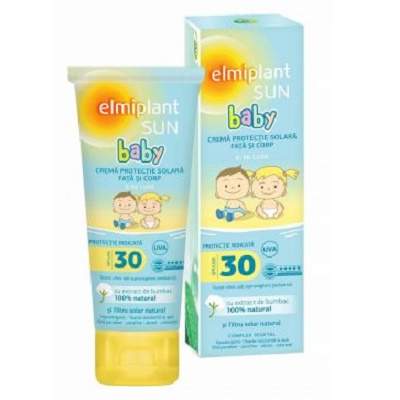 Crema protectie solara pentru copii SPF30, 75ml, Elmiplant