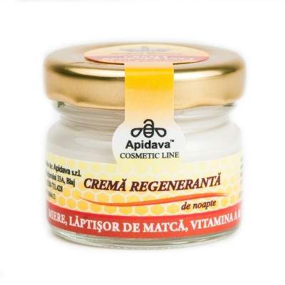 Crema regeneranta de noapte, 30 ml, Apidava