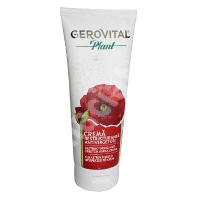 Crema restructuranta antivergeturi Gerovital Plant, 200 ml, Farmec