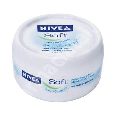 Crema Soft pentru fata, maini si corp, 200 ml, Nivea