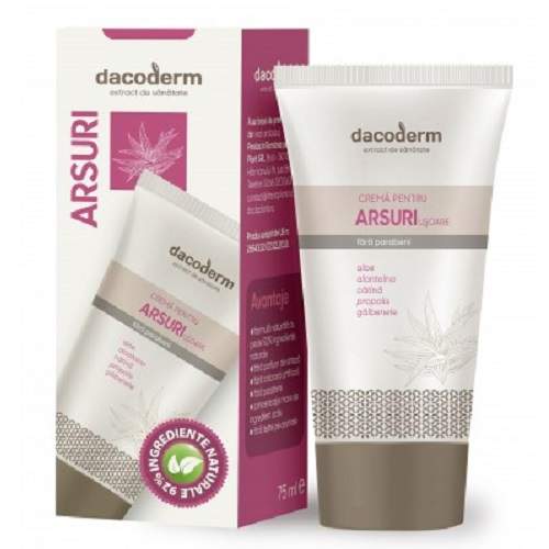 Crema terapeutica pentru arsuri, 75 ml, Dacoderm