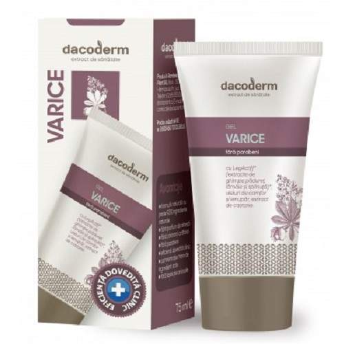 Crema terapeutica pentru varice, 75 ml, Dacoderm