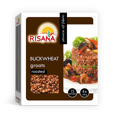 Crupe de hrisca prajita, 4x100g, Risana