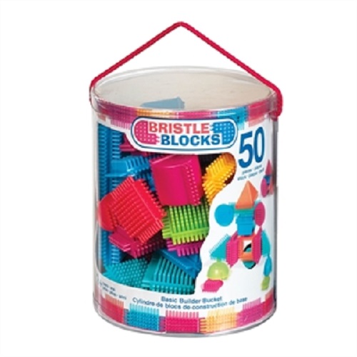 Cuburi de construit, 50 piese, Bristle Blocks