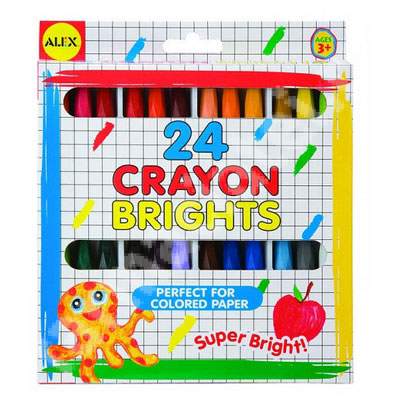 Culori stralucitoare pentru hartie colorata, 24 bucati, 256, Alex Toys