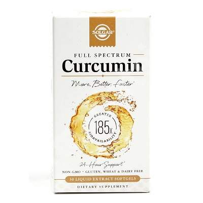 Curcumin spectru complet, 30 capsule, Solgar