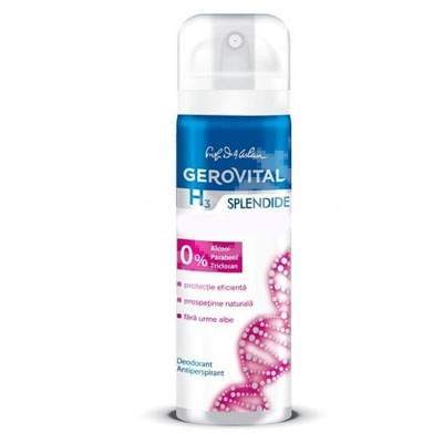 Deodorant antiperspirant Gerovital H3 Splendide, 150 ml, Farmec