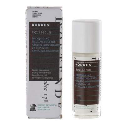 Deodorant, protectie 48 ore, Equisetum, 30 ml, Korres