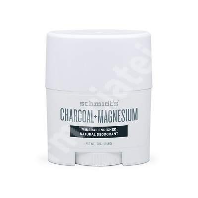 Deodorant stick Carbune si Magneziu, 19.8 g, Schmidt's