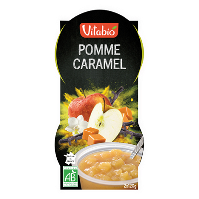 Desert din mar, caramel si vanilie, 2x120g, VitaBio