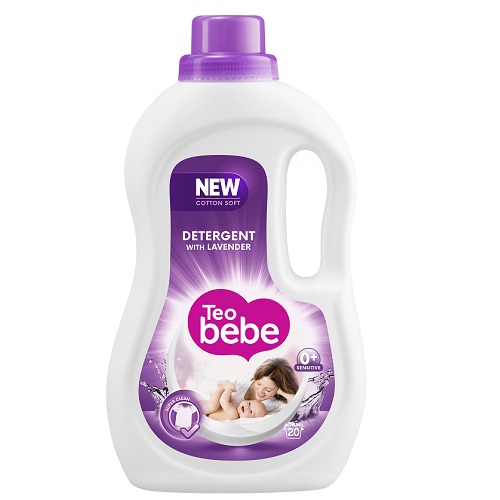 Detergent lichid de rufe cu lavanda, 2.2 L, Teo Bebe