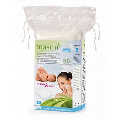 Dischete din bumbac organic, 60 bucati, Masmi