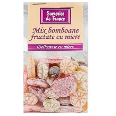 Mix bomboane fructate cu miere, 100g, Apidava