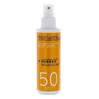 Emulsie fata si corp cu iaurt pentru protectie solara SPF 50+, 150 ml, Korres