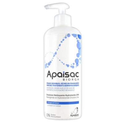 Emulsie hidratanta de spalare Apaisac, 400 ml, Biorga