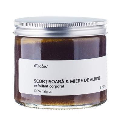 Exfoliant cu scortisoara si miere de albine, 250ml, Sabio