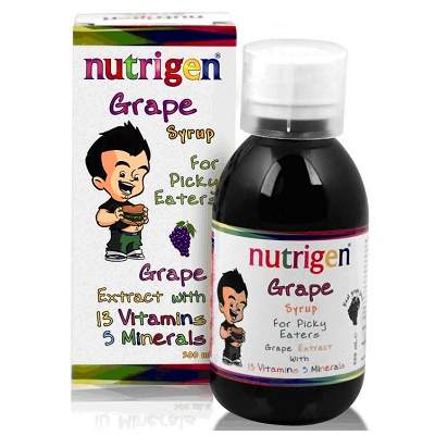 Extract de strugure cu 13 Vitamine si 5 Minerale, +12luni, 200ml, Nutrigen