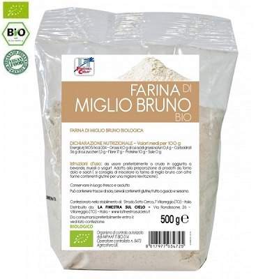 Faina Bio de mei brun, 500 g, La Finestra Sul Cielo