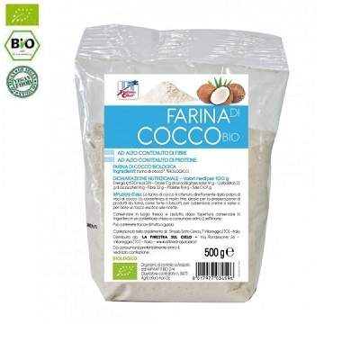 Faina din nuca de cocos Bio, 500 g, La Finestra Sul Cielo