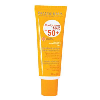 Fluid protectie solara colorat Photoderm Max SPF +50, Nuanta Golden, 40 ml, Bioderma