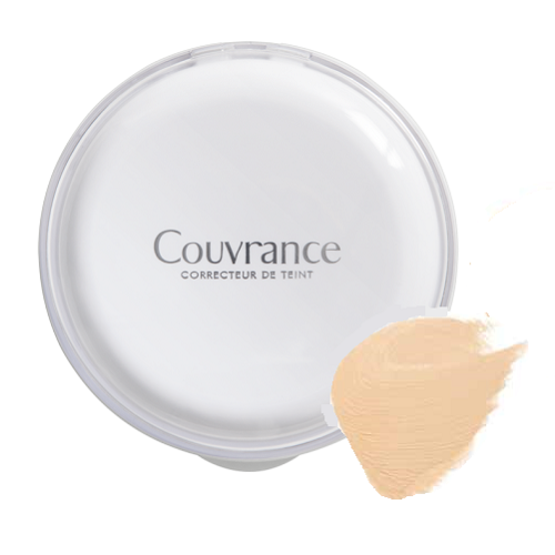 Fond de ten compact corector matifiant SPF 30 Couvrance, Nuanta Portelan 1.0, Avene