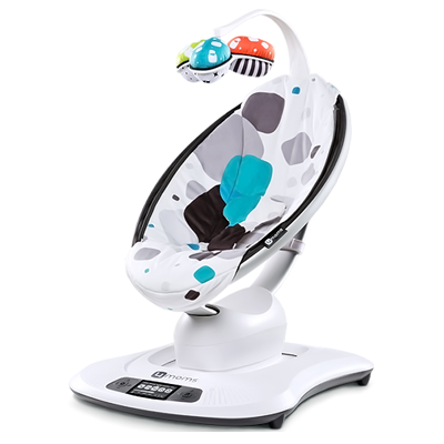 Fotoliu balansoar electric Mamaroo 3.0 Plush Designer, +0 luni, 4Moms