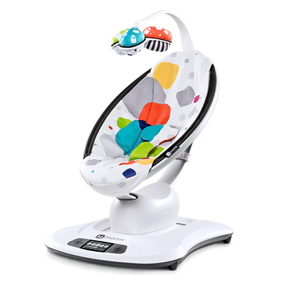 Fotoliu balansoar electric Mamaroo 3.0 Plush Multicolor, +0 luni, 4Moms