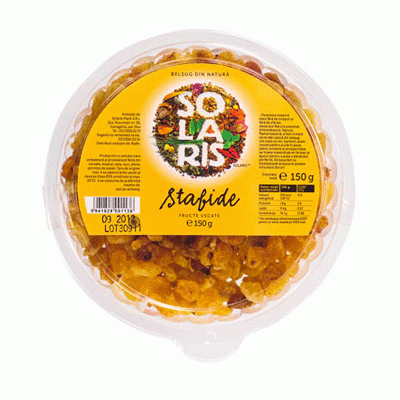 Fructe uscate stafide, 150 g, Solaris