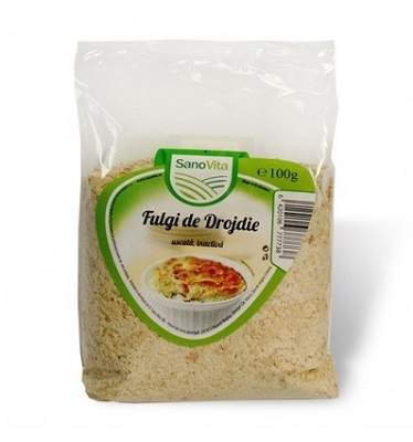 Fulgi de drojdie uscata, 100 g, Sanovita