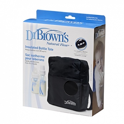 Geanta termoizolanta pentru biberoane, neagra, 903, Dr. Browns