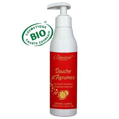 Gel Bio de Dus Energizant cu Uleiuri Esentiale si Citrice, 200ml, BioNatural