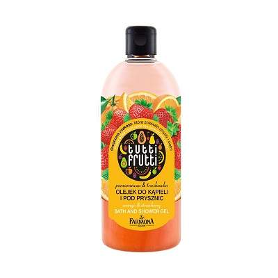 Gel de baie si dus cu aroma senzuala de fructe, 500 ml,  Farmona