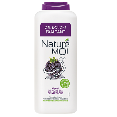 Gel de dus Exaltant cu extract Bio de Mure de Bretagne, 400ml, Nature Moi