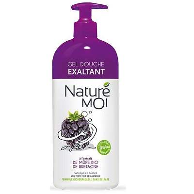 Gel de dus Exaltant cu extract Bio de Mure de Bretagne, 750ml, Nature Moi