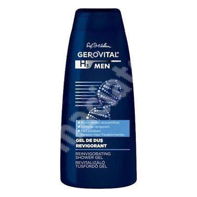 Gel de dus revigorant Gerovital H3 Men, 400 ml, Farmec